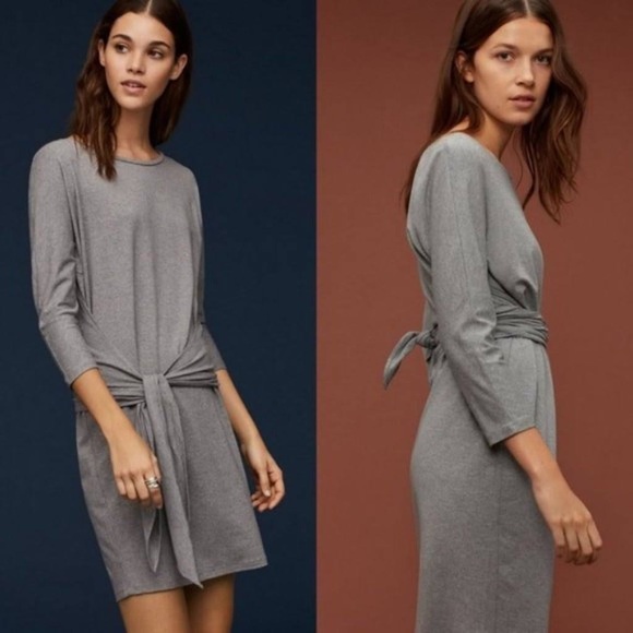 Aritzia Babaton The Group Friedman wrap / shift black dress S - Picture 1 of 11